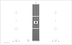 Варочная панель с вытяжкой Kuppersbusch KMI 8500.0 WR Silver Chrome