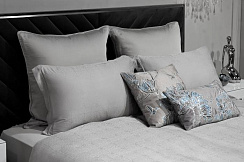 180JOD-18024 Простыня на резинке бамбук, оливковая 180*200*30