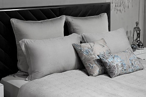 180JOD-18024 Простыня на резинке бамбук, оливковая 180*200*30