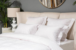 144HF-40506 Простыня на резинке сатин 400TC, белый, 160*200*30