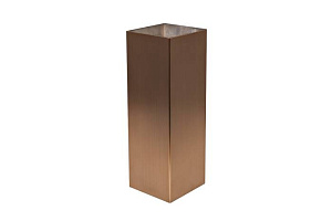 58DB-18002 Ваза нерж.ст/мат.бронза 10*10*30см