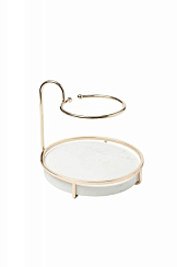 2K299530 Подставка под украшения и косметику 20*20*18см, цвет золото