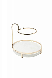 2K299530 Подставка под украшения и косметику 20*20*18см, цвет золото