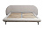 Кровать Sicilia без мех.,букле бежевая Orso BEG 240*220*87см