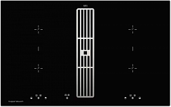 Индукционная варочная панель с вытяжкой Kuppersbusch KMI 8500.0 SR Stainless steel