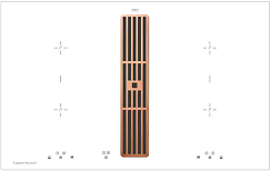 Варочная панель с вытяжкой Kuppersbusch KMI 8500.0 WR Copper