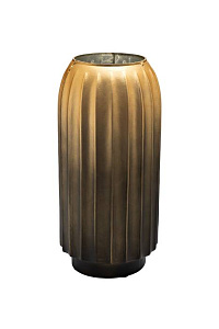 71PN-52240 Ваза декоративная стекл. золотая 14,6*14,6*32см