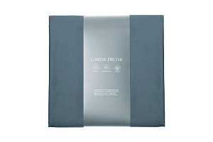 130HB-00057 Простыня на резинке сатин зеленый  90*200*22