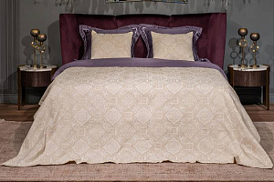 16AMR-NS180230-POKR BEG Покрывало Тиара беж 180*230