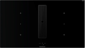 Индукционная варочная поверхность с вытяжкой Kuppersbusch KMI 9850.1 SR-S Black Chrome