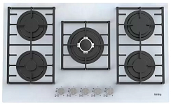 Газовая стеклянная варочная панель Korting HGG 9835 CTW