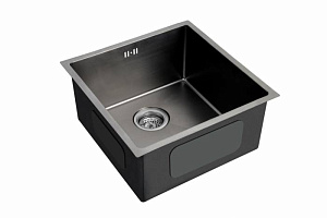 Мойка врезного монтажа EMB-112 PVD Nano Dark