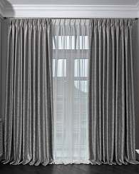 121GD-00042 Портьера Хьюстон (Houston) 110 серая 275*260см