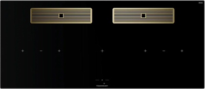 Индукционная варочная поверхность с вытяжкой Kuppersbusch KMI 12850.0 SR-S Gold