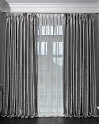 121GD-00042 Портьера Хьюстон (Houston) 110 серая 275*260см