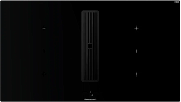 Индукционная варочная поверхность с вытяжкой Kuppersbusch KMI 9850.1 SR-E Black Chrome