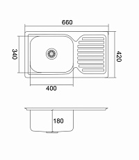 EMAR 6642 врезная мойка