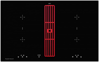 Индукционная варочная панель с вытяжкой Kuppersbusch KMI 8500.0 SR Hot Chili