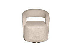 76AR-73960 Кресло поворотное Teddy белое 65*70*75см