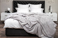 177HON-19260 Покрывало Квадро серое 240*260