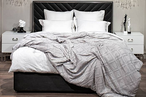 177HON-19230 Покрывало Квадро серое 180*230