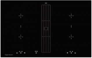 Индукционная варочная панель с вытяжкой Kuppersbusch KMI 8500.0 SR Black Velvet