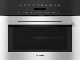Компактный духовой шкаф с СВЧ Miele H7140BM EDST/CLST