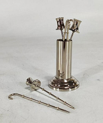 95IM-16363 Шпажки на подставке 6шт. нерж. сталь 5*5*10см