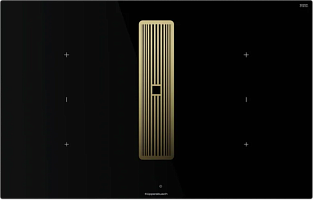 Индукционная варочная панель с вытяжкой Kuppersbusch KMI 8350.0 SR Gold