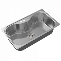 OULIN OL-330(F&P) мойка врезная New (+система PVC, гибкий слив, чаша (чаши) выпуска, крепления, упло