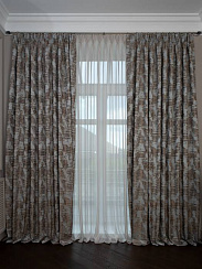 121GD-00012 Портьера Бромли (Bromley) голубой 275*260