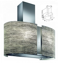 Вытяжка Falmec Mirabilia Isola 85 Elektra Vetro (800) ECP