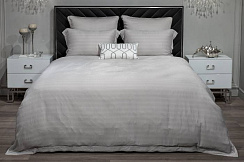 180JOD-18001 Комплект постельного белья Гарда, бамбук, серый, Двуспальный евро (200*220)