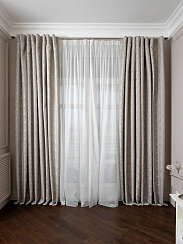 121GD-00003/1 Портьера Амбишн (Ambition) серая 275*260