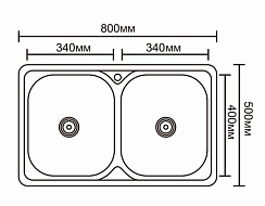 EMAR 8050В врезная мойка