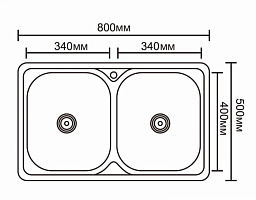 EMAR 8050В врезная мойка
