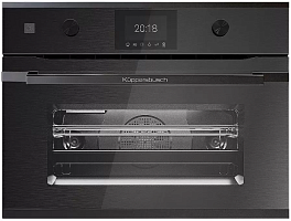 Компактный духовой шкаф с микроволнами Kuppersbusch CBM 6350.0 GPH 2 Black Chrome