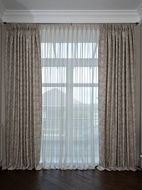 121GD-12132 Портьера Серпенте (Serpente) золотая 300*260