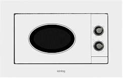 Встраиваемая микроволновая печь Korting KMI 820 RSI