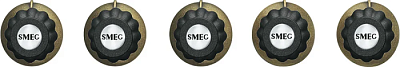 Набор ручек для варочных поверхностей Smeg 5MP700AO