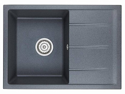 EMAR Quartz EMQ-1700.Q гранитная мойка, Антрацит. Система слива, сифон, чаша (чаши) выпуска, гермети