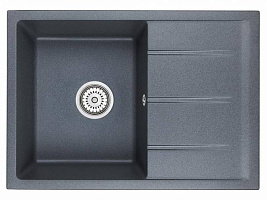 EMAR Quartz EMQ-1700.Q гранитная мойка, Антрацит. Система слива, сифон, чаша (чаши) выпуска, гермети