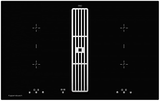 Индукционная варочная панель с вытяжкой Kuppersbusch KMI 8500.0 SR Silver Chrome
