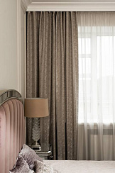 121GD-12130 Портьера Амбишн (Ambition) серая 300*260