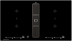 Варочная панель с вытяжкой Kuppersbusch KMI 9800.0 SR Black Chrome