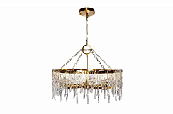 K2KG1102P-8A Люстра Тиара (Tiara) круглая латунь/стекло прозр. d80*h63см