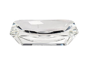 XX230396 Мыльница стекло прозрачное 12*8см