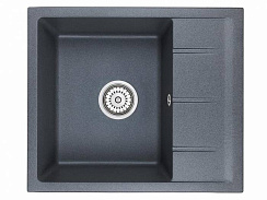 EMAR Quartz EMQ-1580.Q гранитная мойка, Антрацит. Система слива, сифон, чаша (чаши) выпуска, гермети