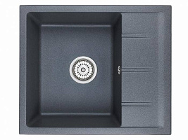 EMAR Quartz EMQ-1580.Q гранитная мойка, Антрацит. Система слива, сифон, чаша (чаши) выпуска, гермети