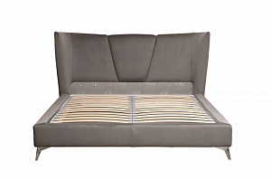 Кровать Siena без мех.велюр серый Colt017 199*222*116см